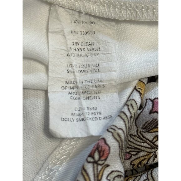 Show Me Your MuMu Smocked Dolly size S off shoulder lined paisley mini dress - Picture 5 of 7